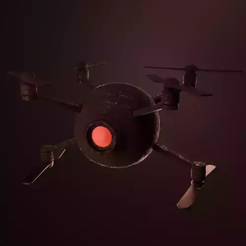 Watchbot Low-poly 3D model