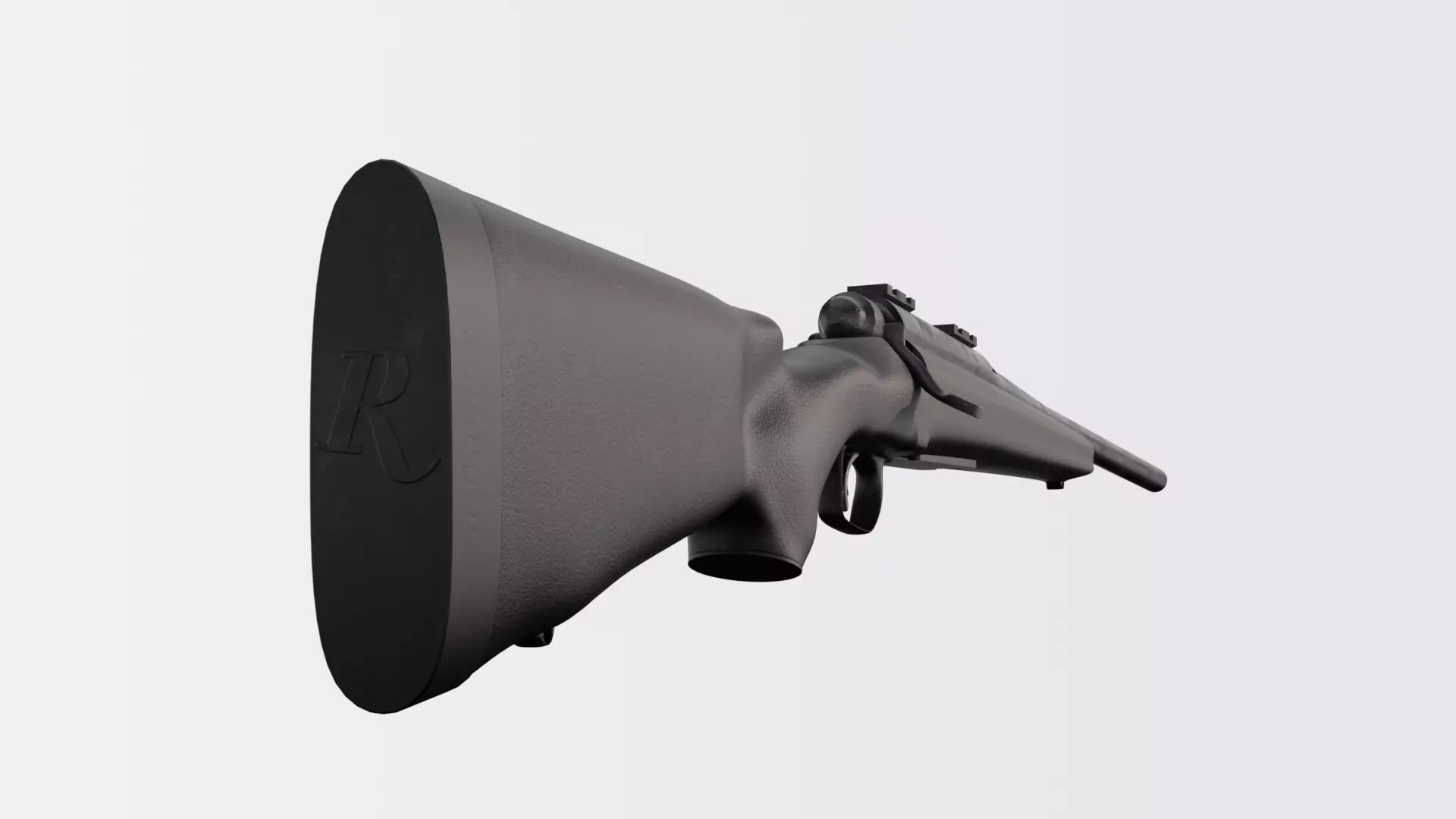 Bolt-Action Hunting Rifle Realistic 3D Model Game Ready Low-poly 3D model_1