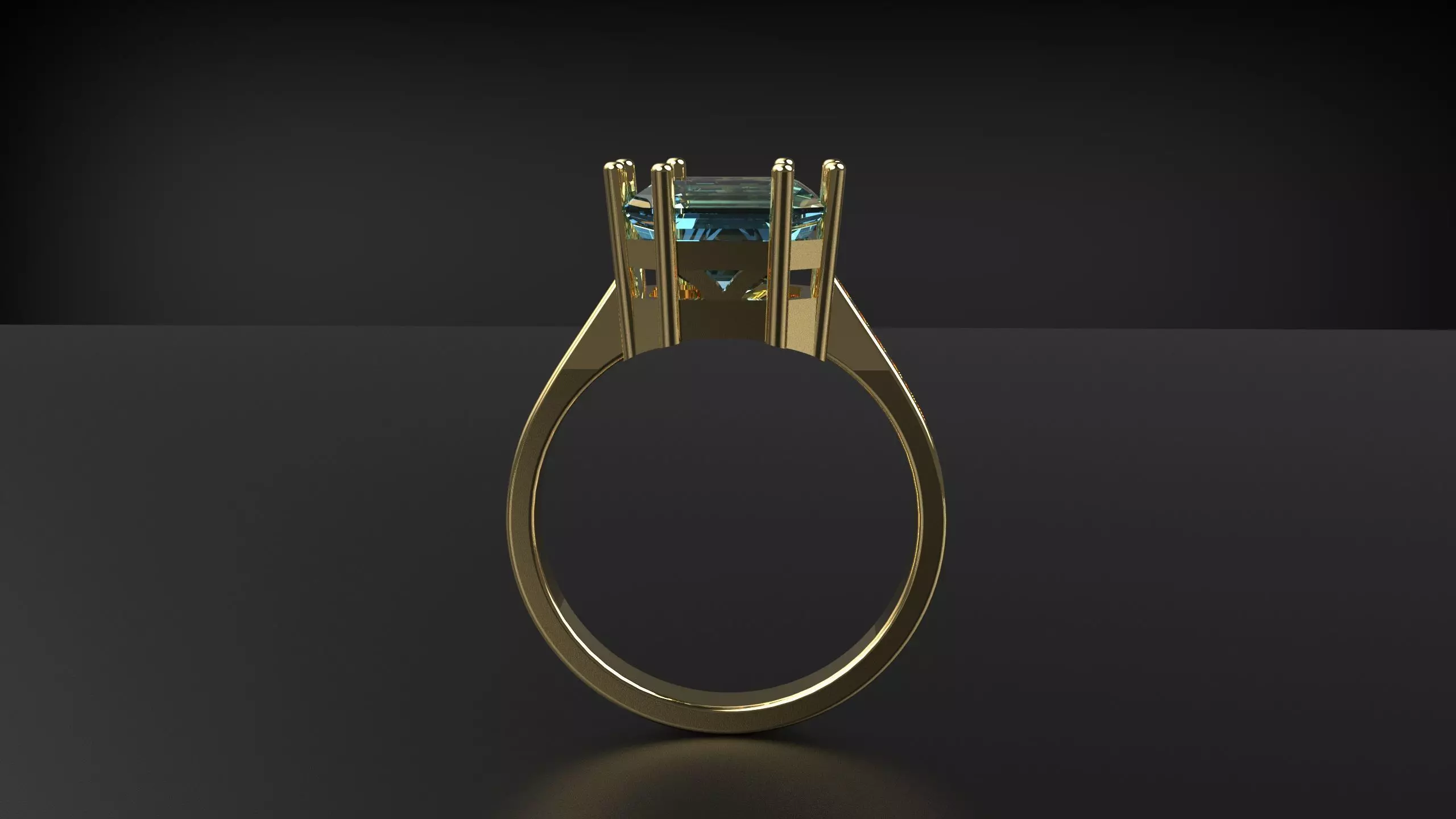princess ring 3D print model_2