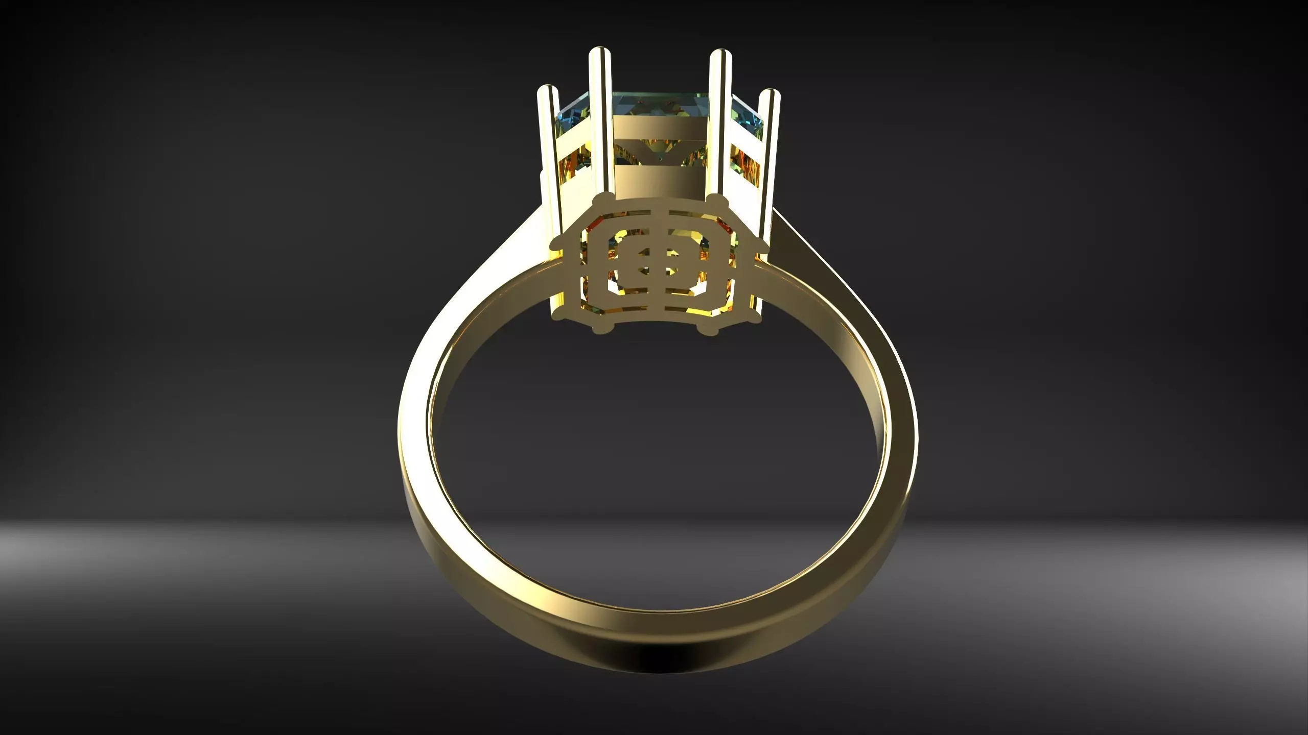 princess ring 3D print model_6