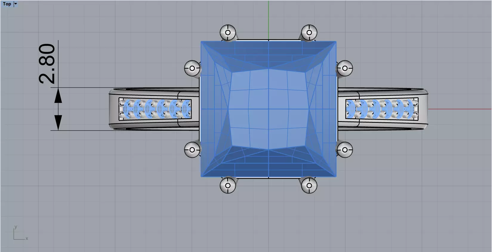 princess ring 3D print model_14