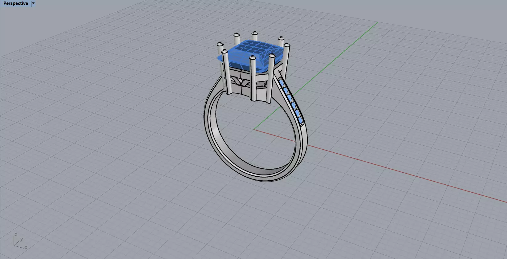 princess ring 3D print model_12