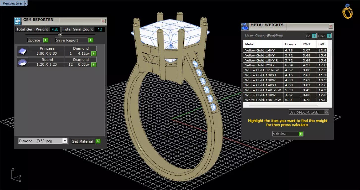 princess ring 3D print model_26