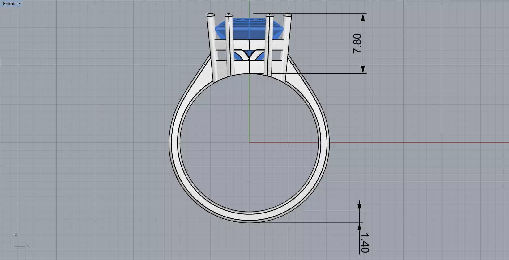 princess ring 3D print model_16