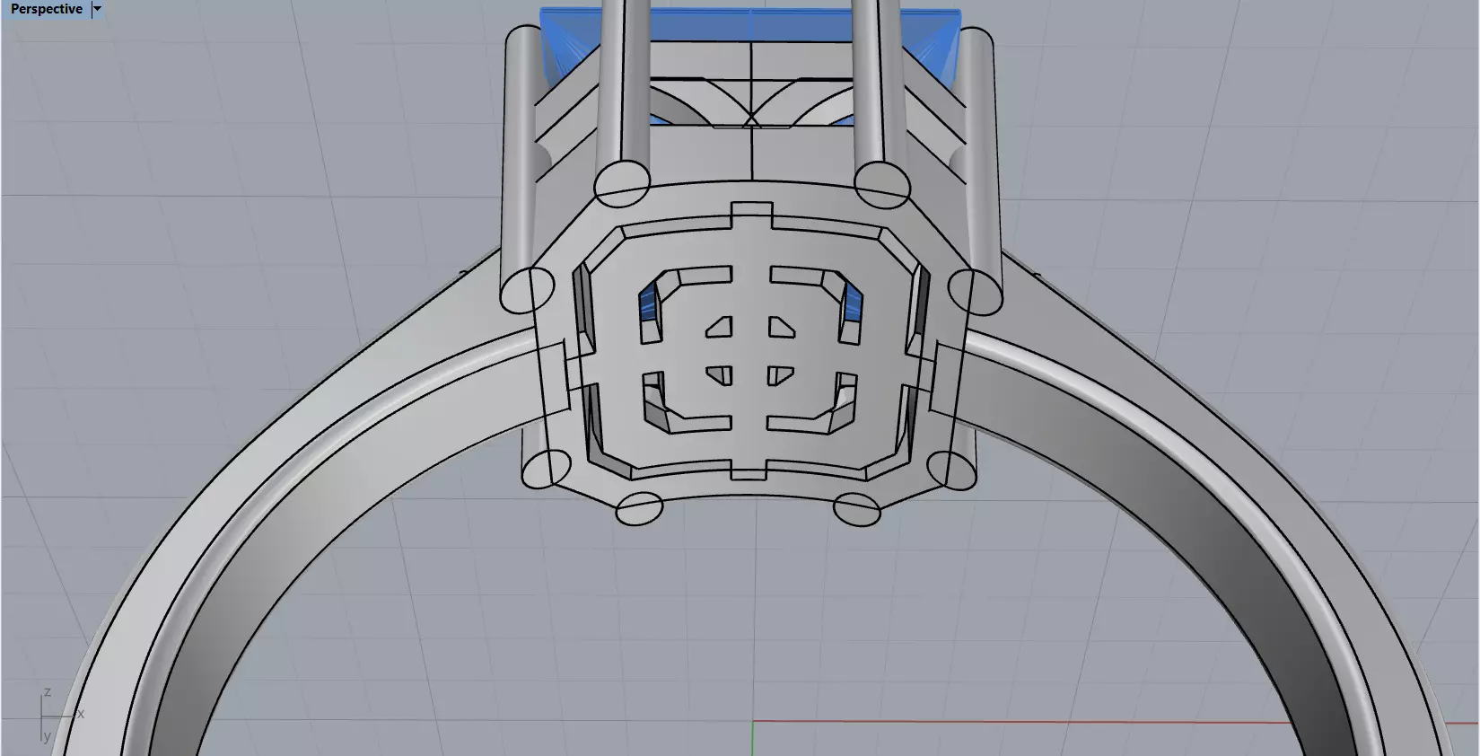 princess ring 3D print model_21