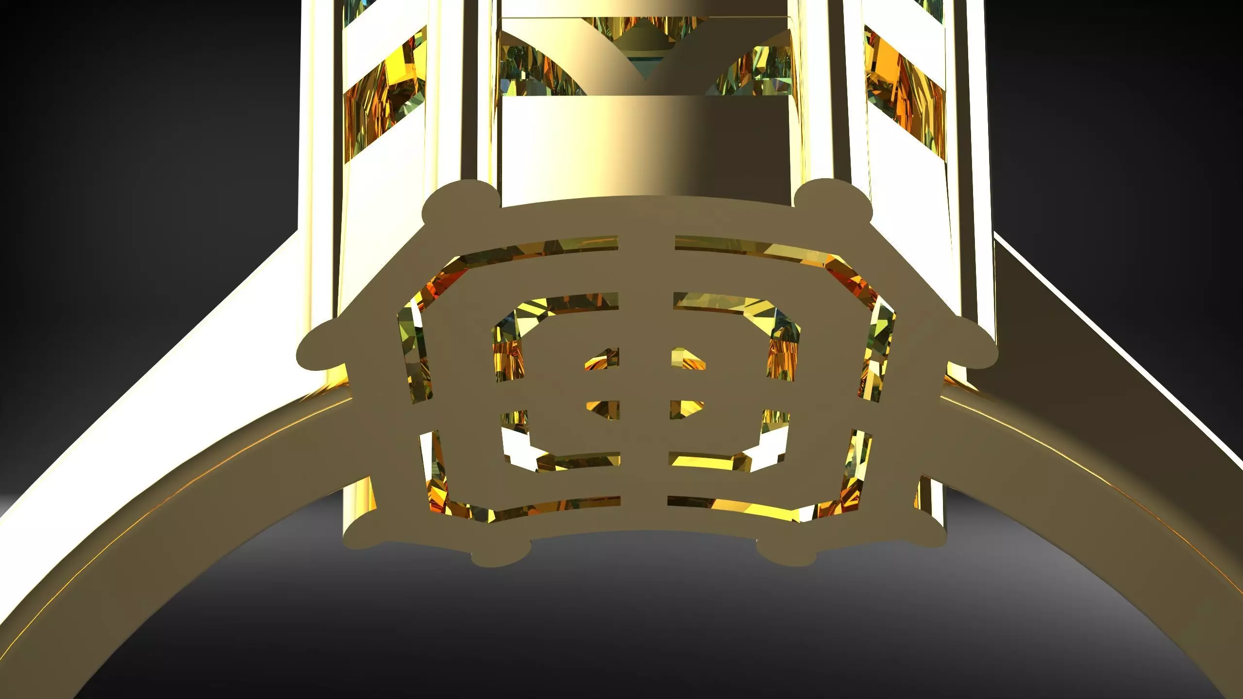 princess ring 3D print model_7