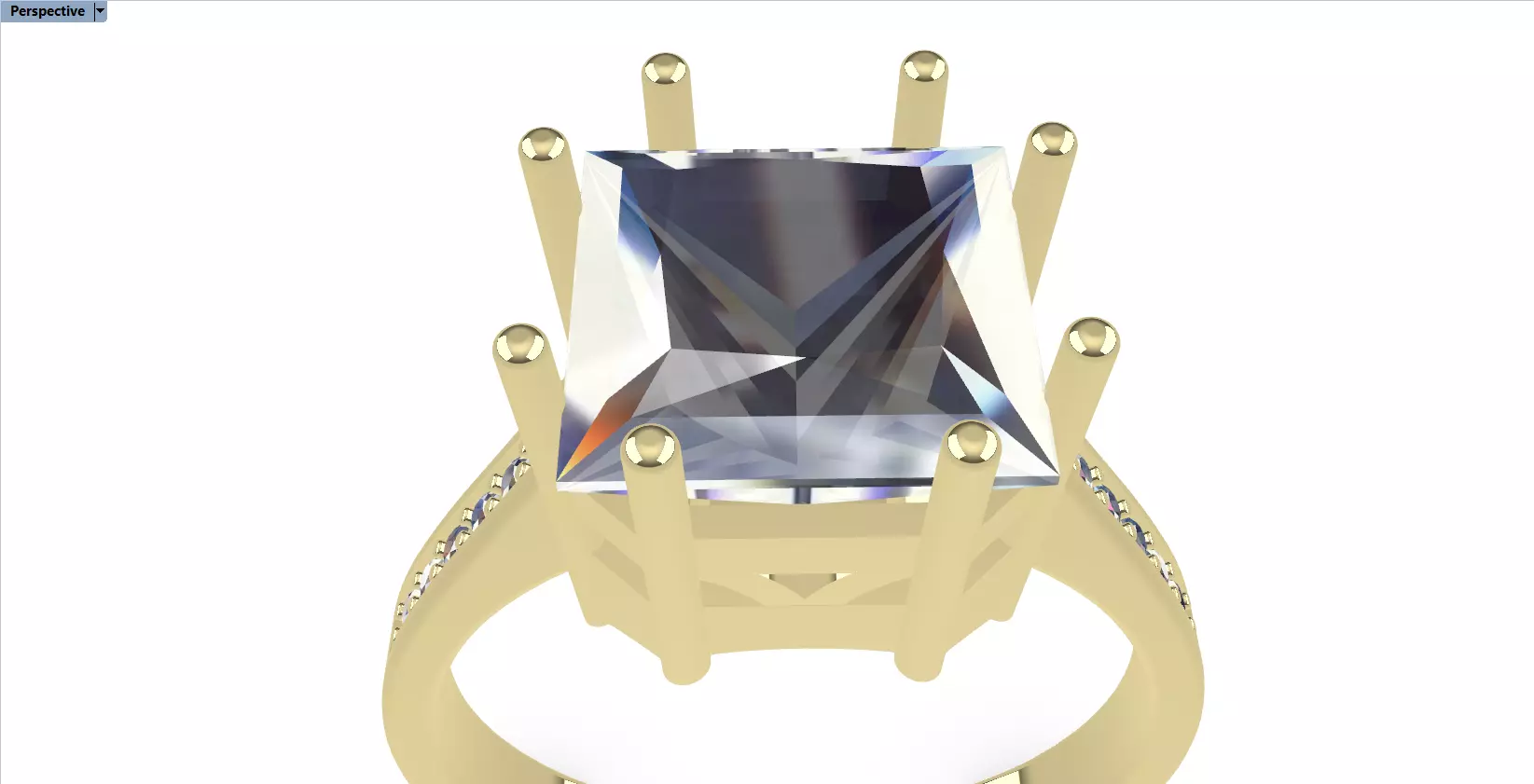 princess ring 3D print model_25