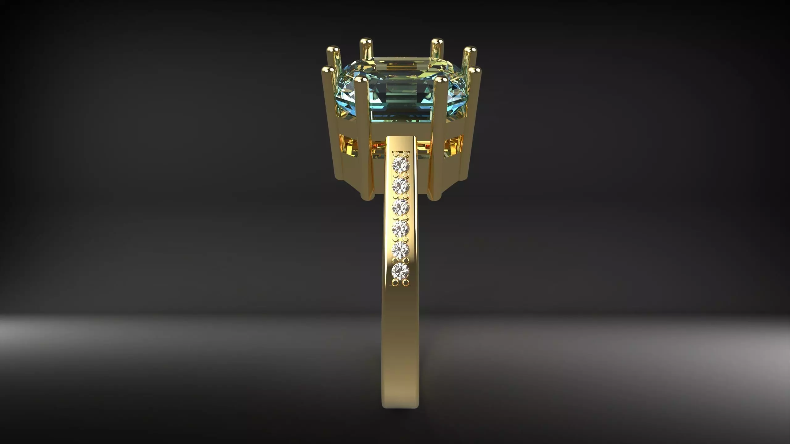 princess ring 3D print model_5