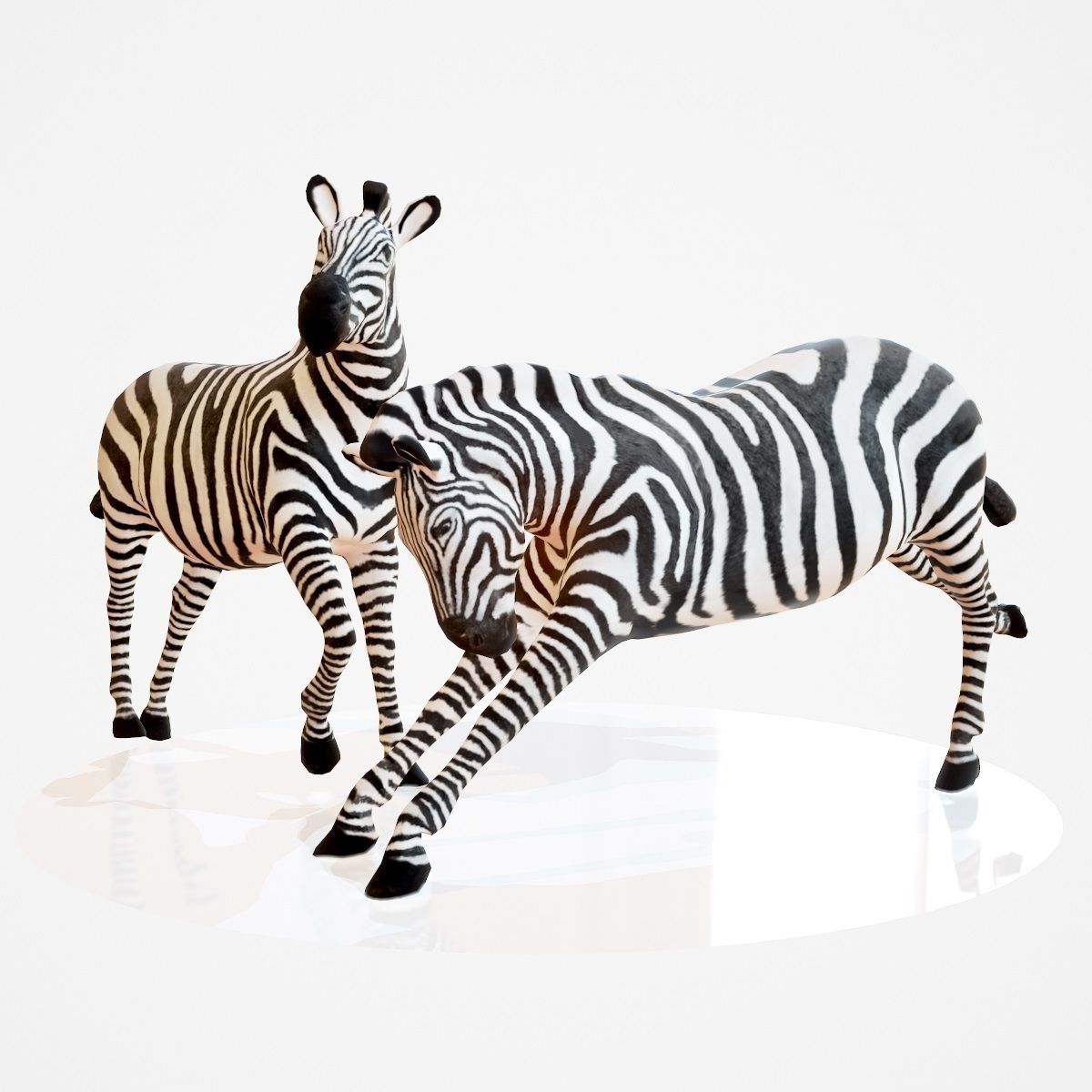 5 Rigged African Safari Animals Collection Low-poly 3D model_24