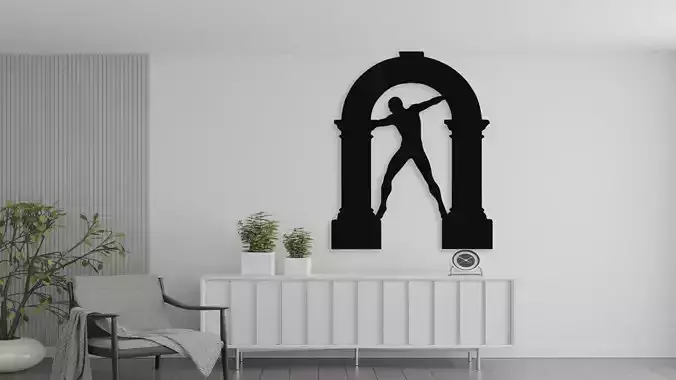 Samson Destroying the Temple Wall Decor Art