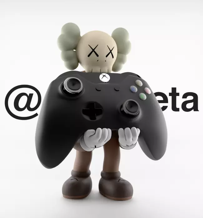 Kaws Controller Stand Xbox One Series X Microsoft for Print 3D print model_35