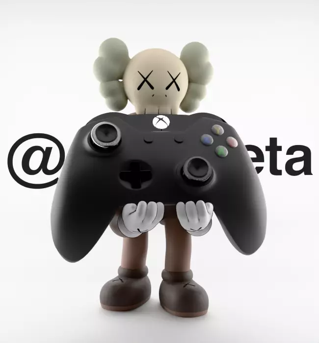 Kaws Controller Stand Xbox One Series X Microsoft for Print 3D print model_36