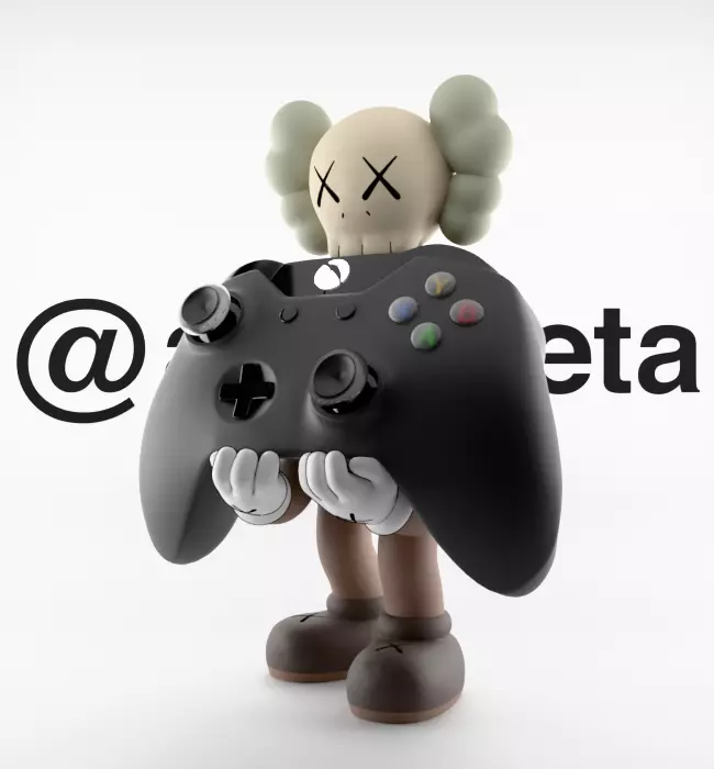 Kaws Controller Stand Xbox One Series X Microsoft for Print 3D print model_4