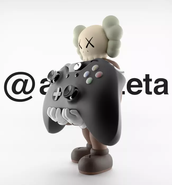 Kaws Controller Stand Xbox One Series X Microsoft for Print 3D print model_6
