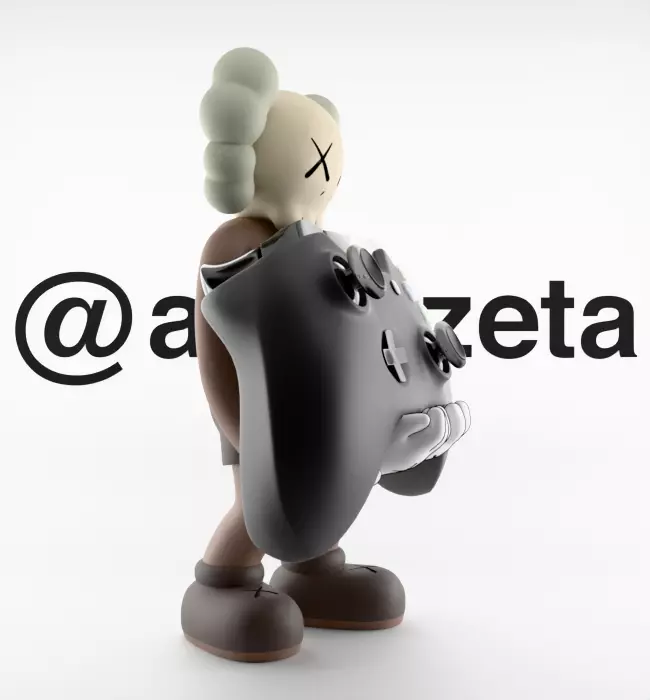 Kaws Controller Stand Xbox One Series X Microsoft for Print 3D print model_30