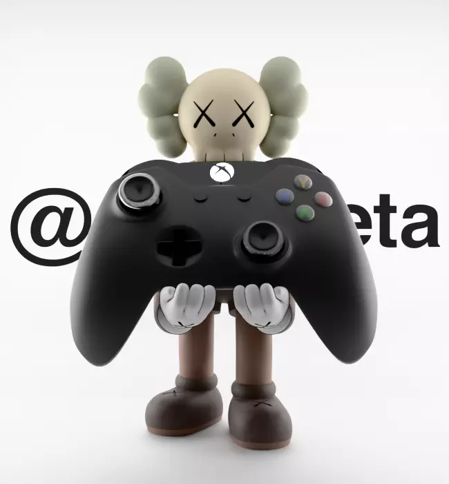 Kaws Controller Stand Xbox One Series X Microsoft for Print 3D print model_1