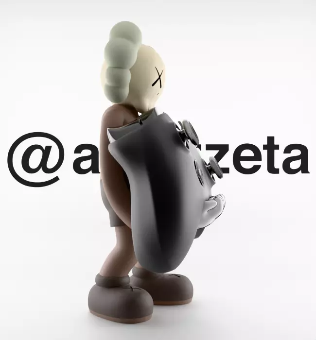 Kaws Controller Stand Xbox One Series X Microsoft for Print 3D print model_29