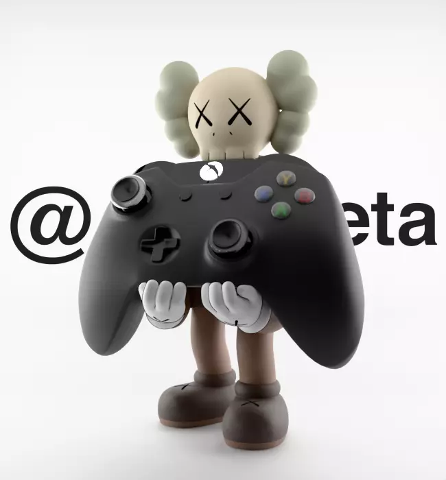 Kaws Controller Stand Xbox One Series X Microsoft for Print 3D print model_3