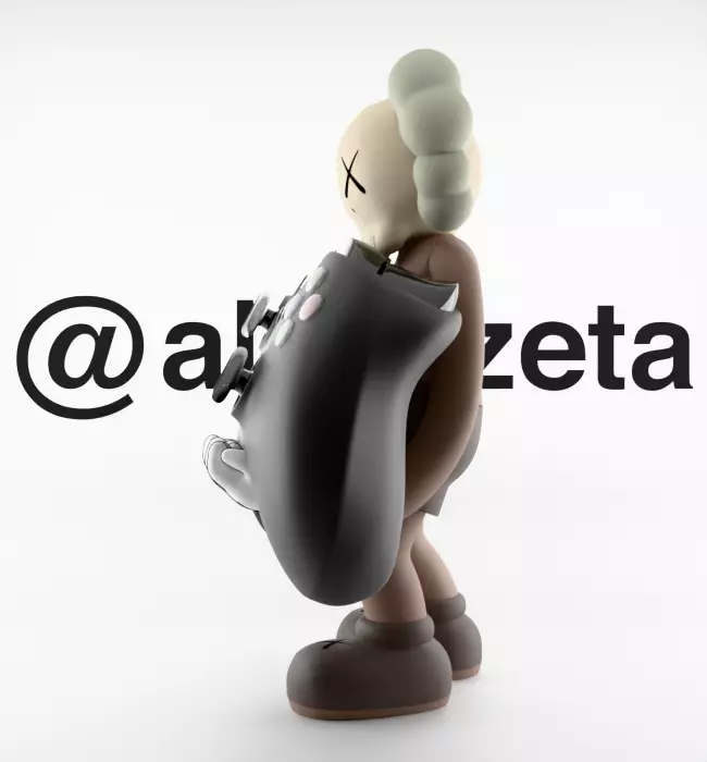 Kaws Controller Stand Xbox One Series X Microsoft for Print 3D print model_9