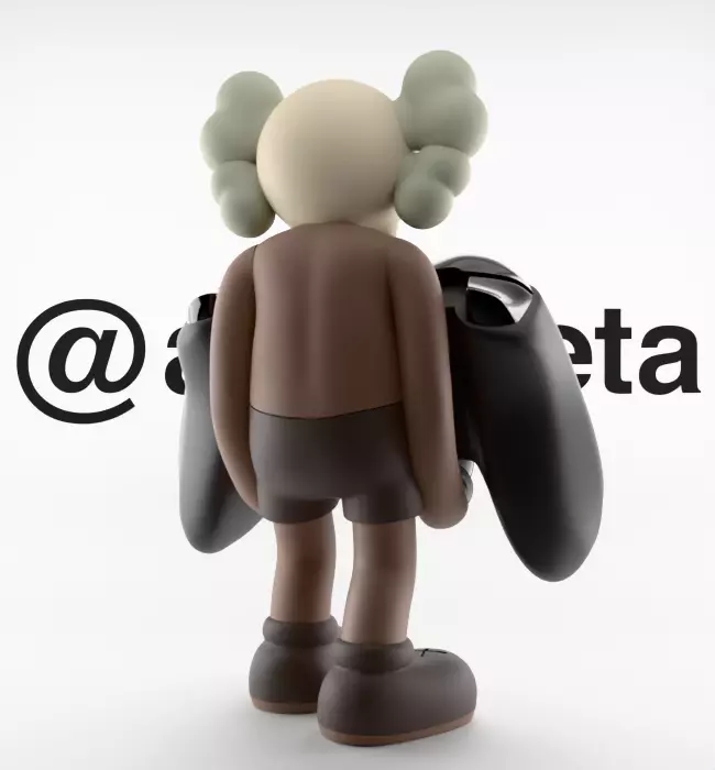 Kaws Controller Stand Xbox One Series X Microsoft for Print 3D print model_21