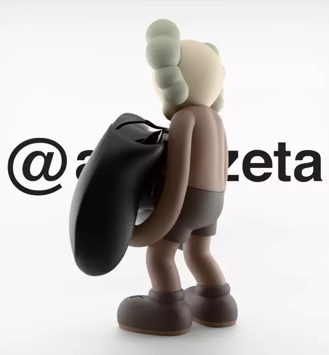 Kaws Controller Stand Xbox One Series X Microsoft for Print 3D print model_13