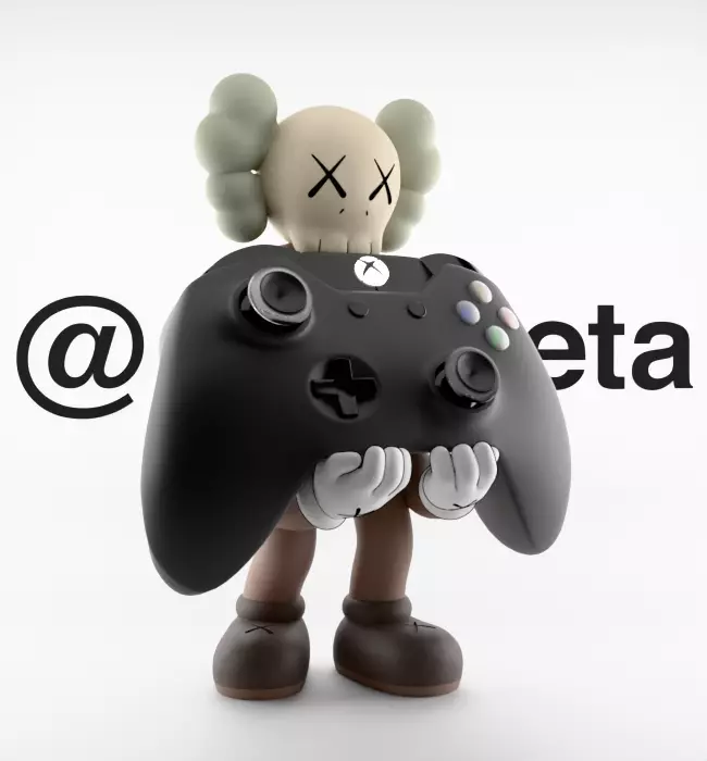 Kaws Controller Stand Xbox One Series X Microsoft for Print 3D print model_34