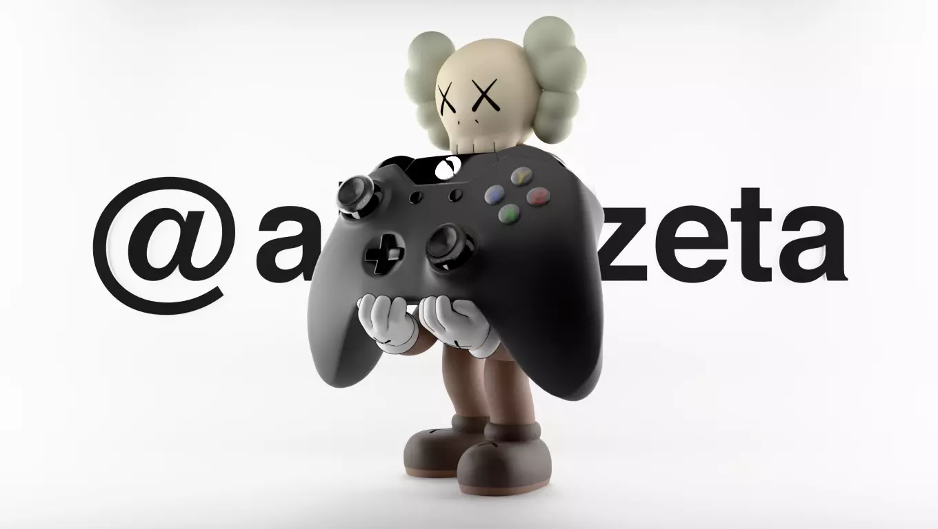 Kaws Controller Stand Xbox One Series X Microsoft for Print 3D print model_0