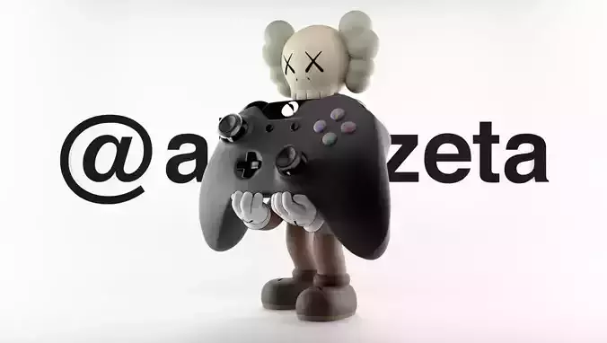 Kaws Controller Stand Xbox One Series X Microsoft for Print 3D print model