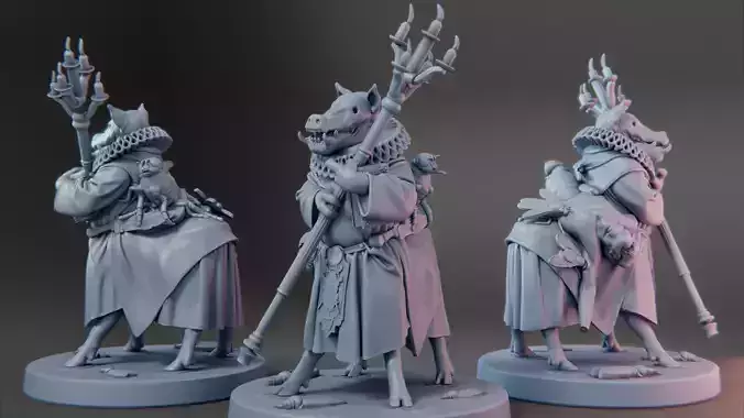 Thrall Monk B - Children of the Fly Warband - Grail Thrall Proxy