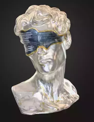 Digital Renaissance Art Scene Sculpture