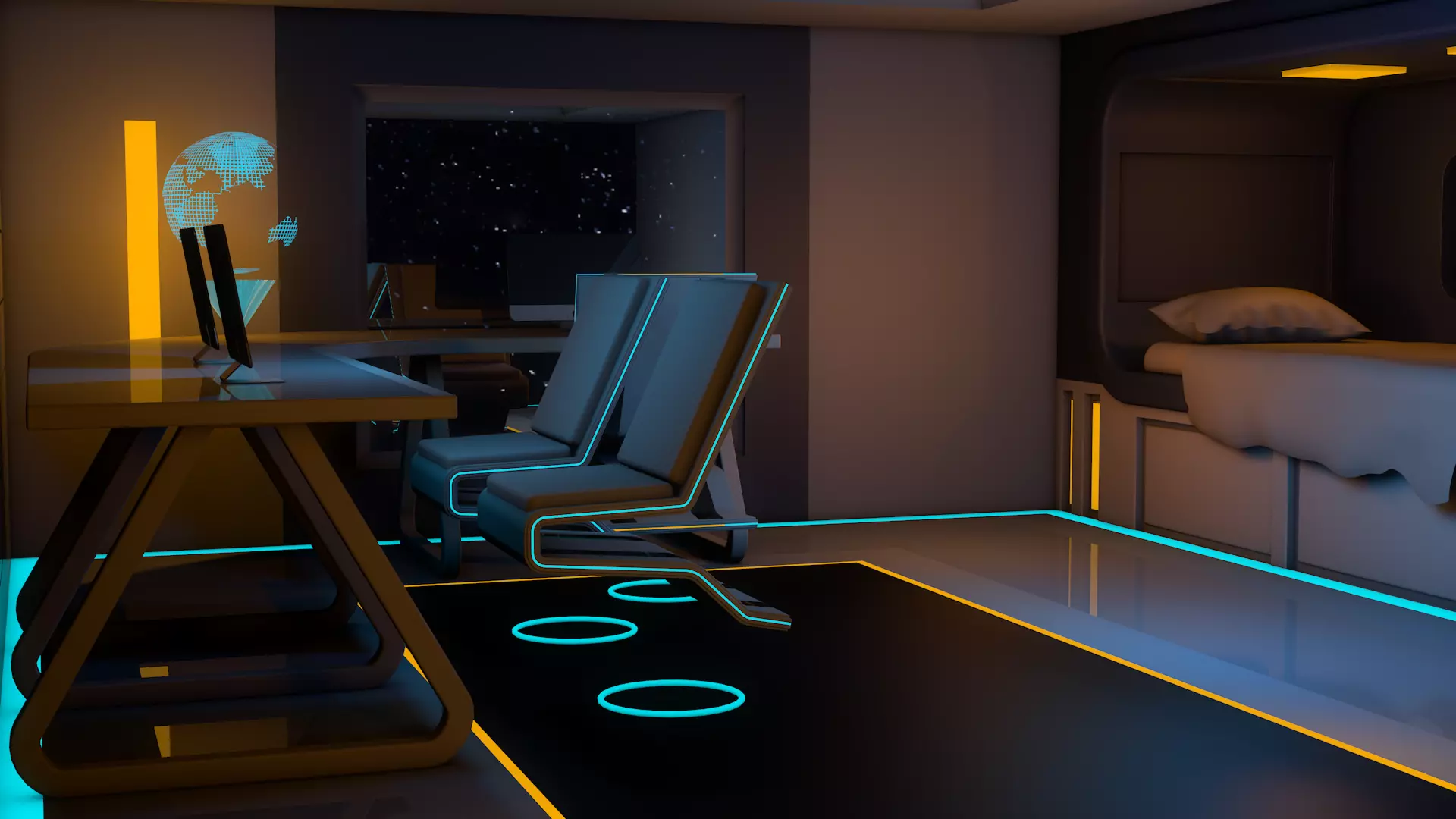 Sci Fi Room 3D model_5