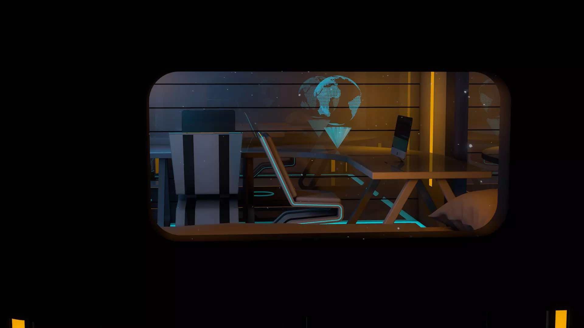 Sci Fi Room 3D model_2