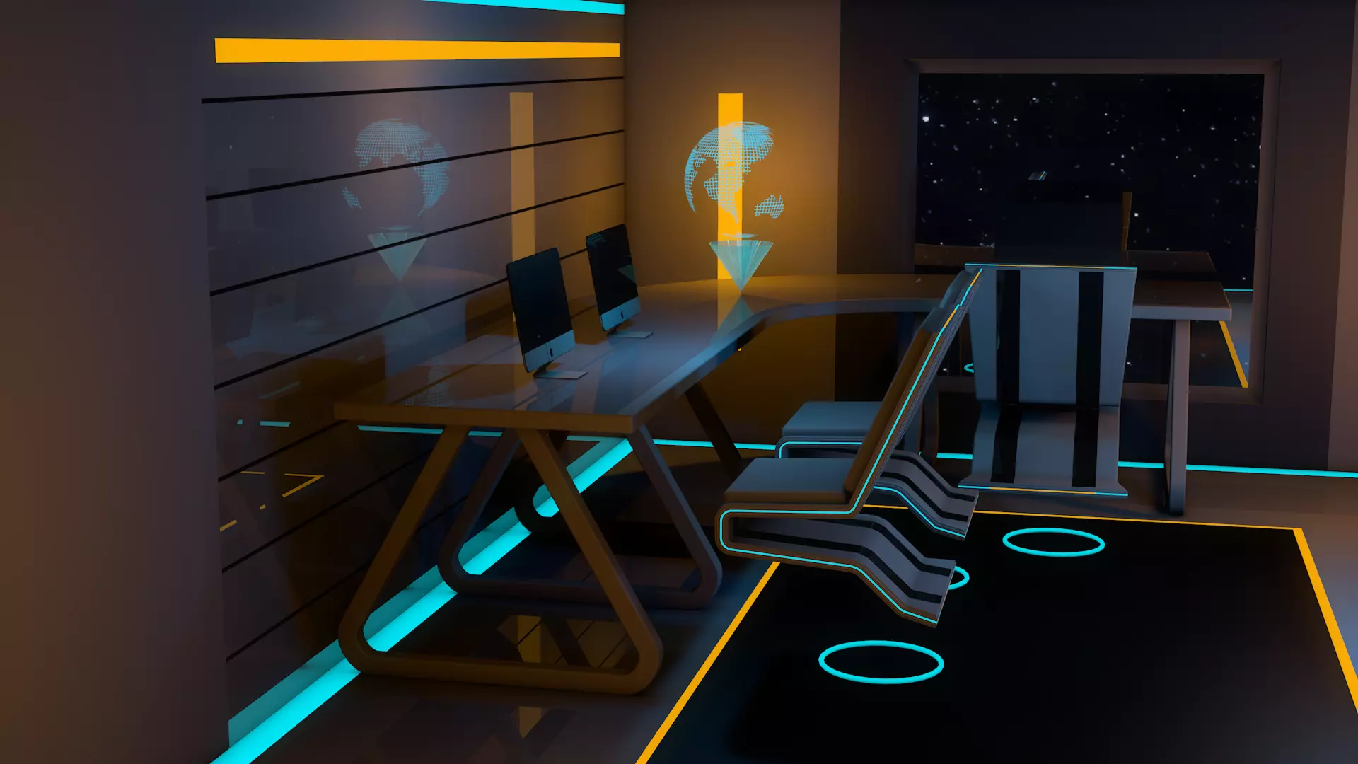 Sci Fi Room 3D model_9