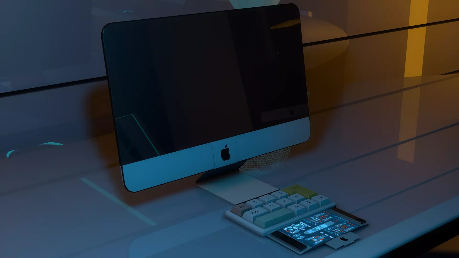 Sci Fi Room 3D model_1