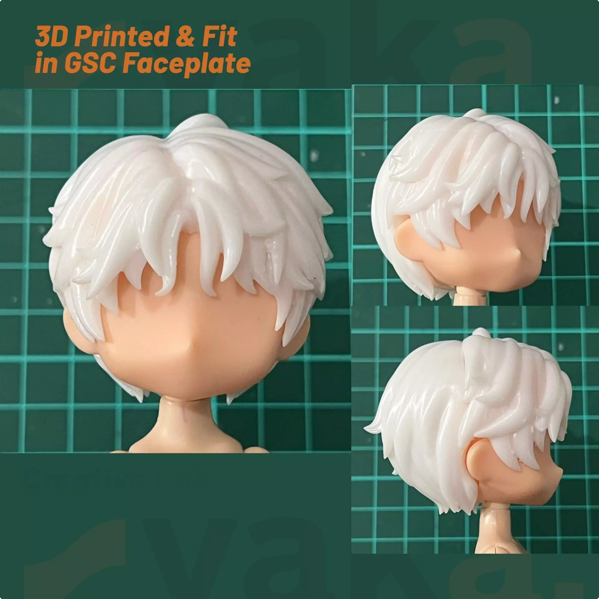 Rafayel Custom Nendoroid Hair 3D Model Love and Deep Space 3D print model_1
