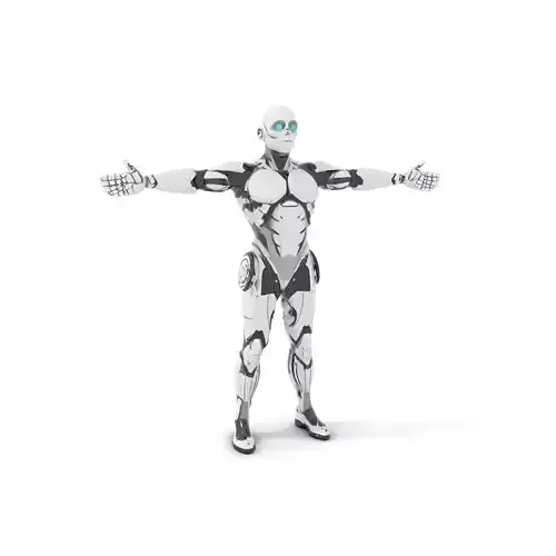 Futuristic Humanoid Robot Model Pack