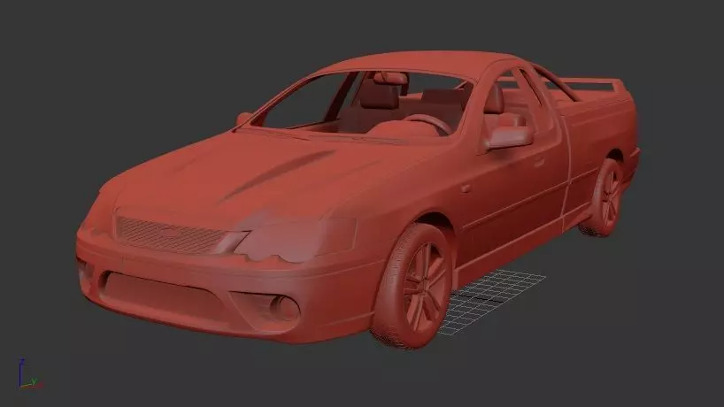 F Falcon AU Mk6f BF Ute XR8 2006 3D print model_1