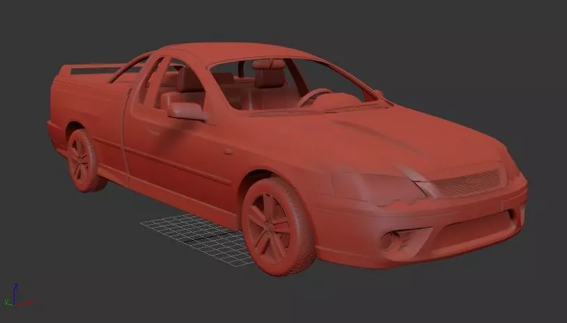 F Falcon AU Mk6f BF Ute XR8 2006 3D print model_0