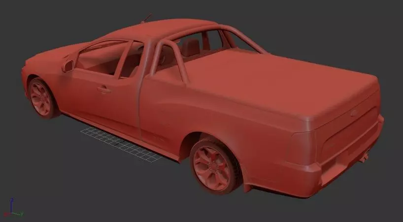 F Falcon Mk7 FG UTE XR6 2011 3D print model_2