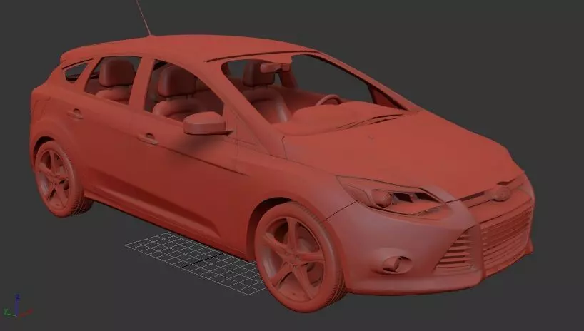 F Focus Hatchback 2012 3D print model_0