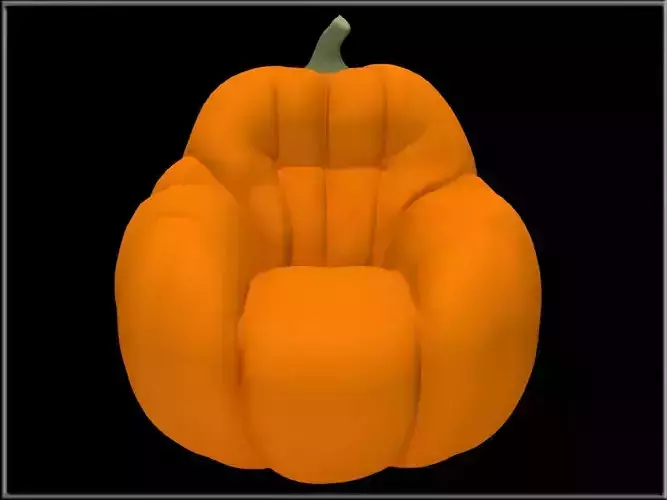 Halloween Pumpkin Chair