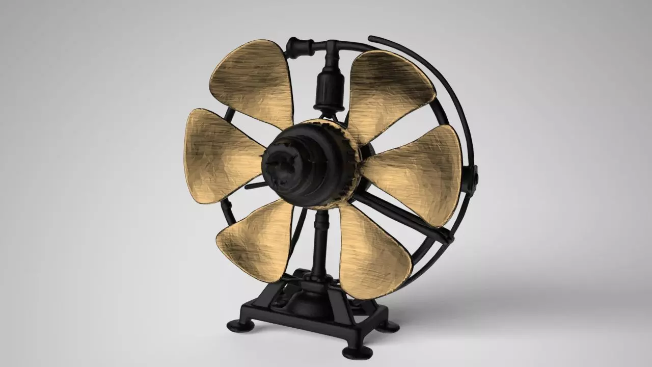 Ornate Vintage Steam Pump 3D print model_3