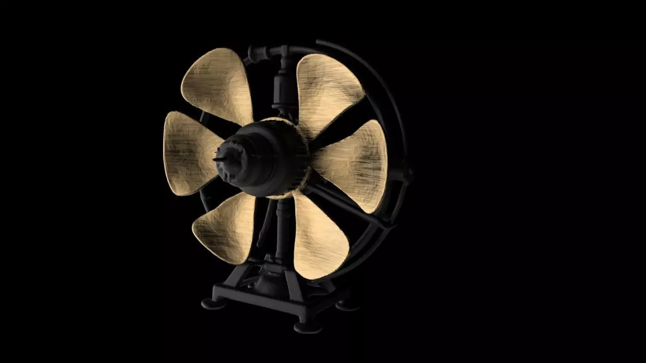 Ornate Vintage Steam Pump 3D print model_5