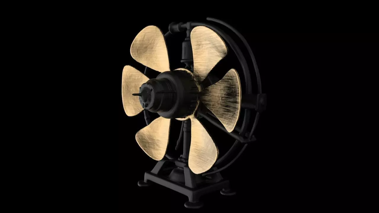 Ornate Vintage Steam Pump 3D print model_4