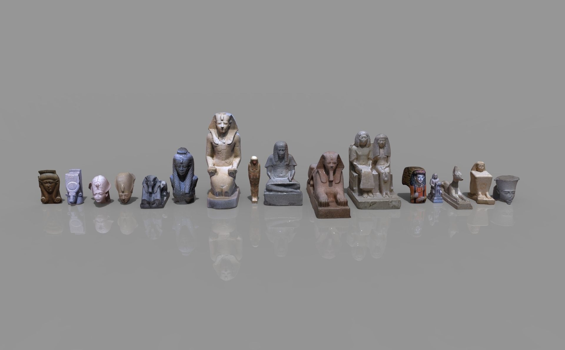 Museum pack - Ancient Egypt  Low-poly 3D model_3