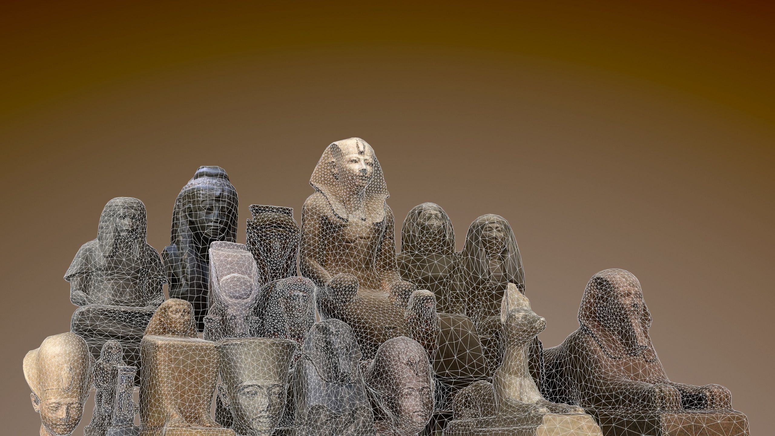 Museum pack - Ancient Egypt  Low-poly 3D model_1