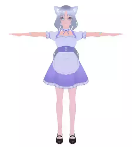 CAT Girl Maid Anime Character