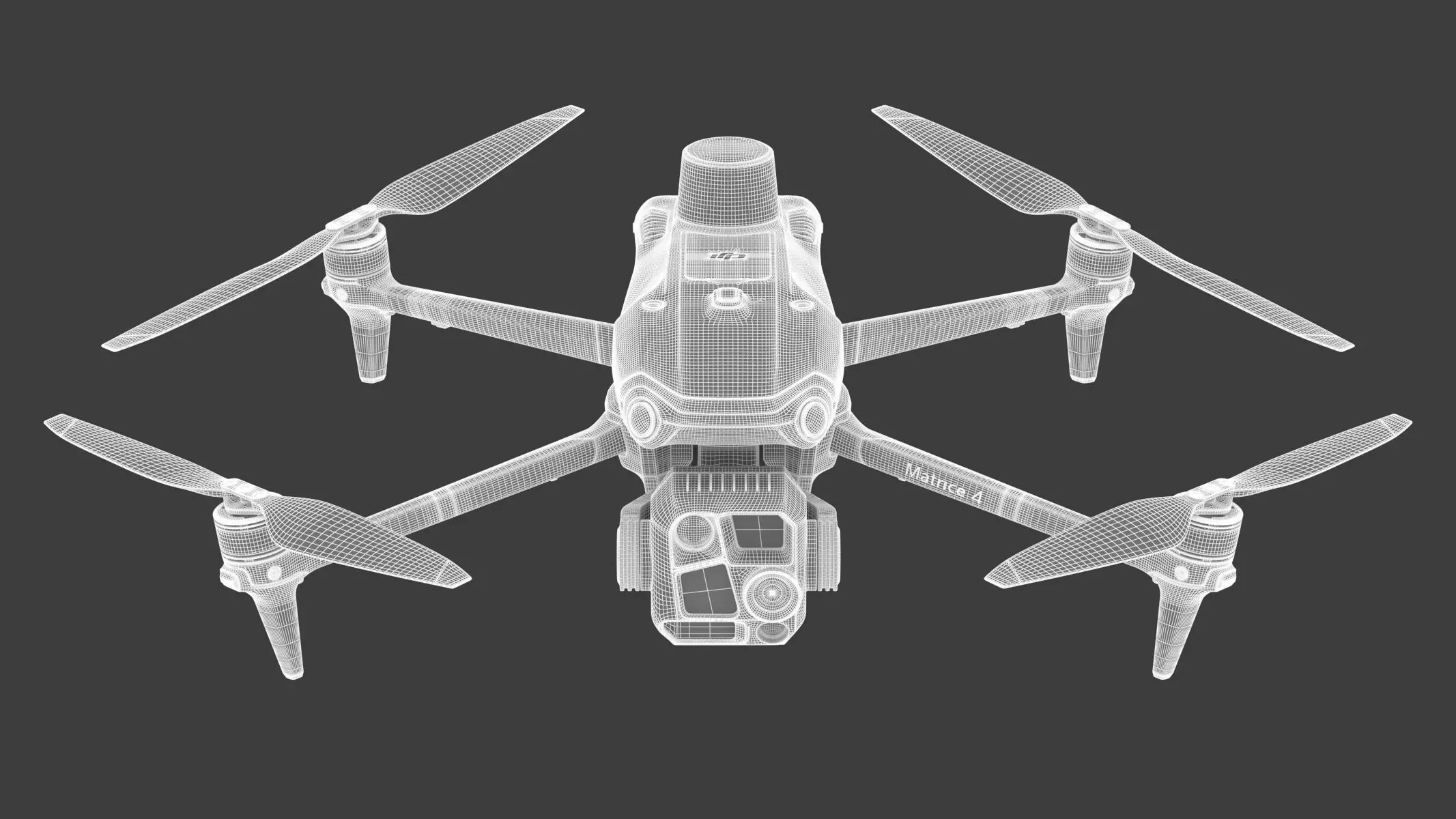 DJI Matrice 4 Drone 3D model_2