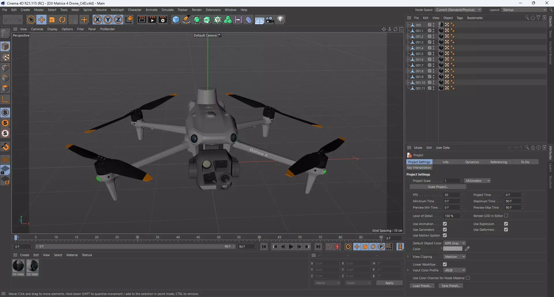 DJI Matrice 4 Drone 3D model_27