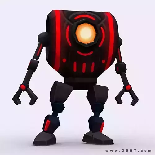 3DRT-Chibii-robot-03 robot Low-poly 3D model